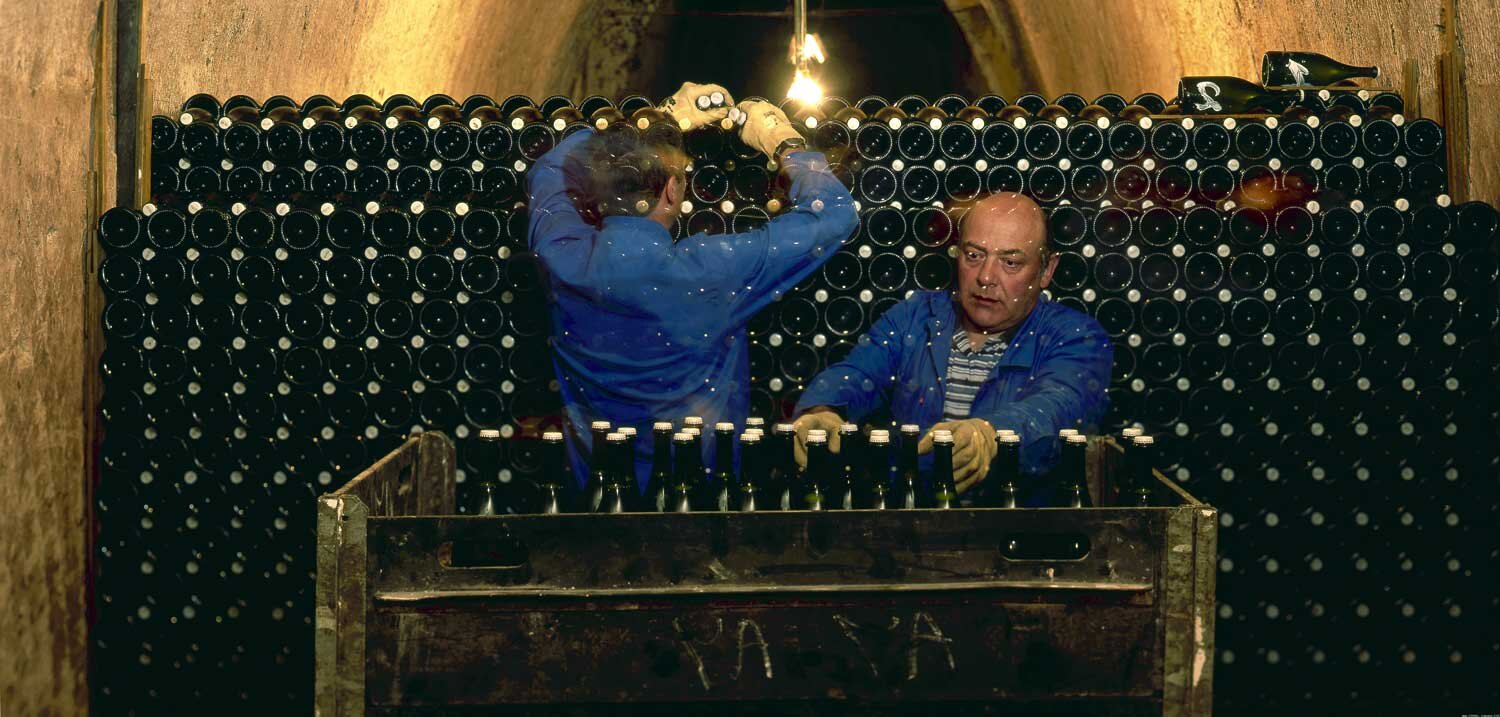 champagne-vinkällare